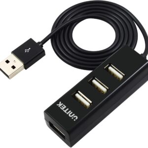 Unitek Y-2140 hub 4x USB 2.0 mini - czarny