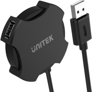 Unitek Y-2178 hub 4x USB 2.0 micro czarny