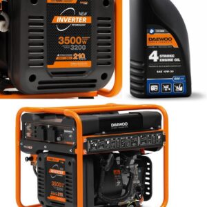 ZESTAW AGREGAT PRĄDOTWÓRCZY INWERTOROWY DAEWOO GDA 4600i 3.5kW + GENERATOR OIL SAE 10W-30 DWO 600