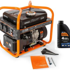 ZESTAW AGREGAT PRĄDOTWÓRCZY INWERTOROWY DAEWOO GDA 2500i 2.0kW + GENERATOR OIL SAE 10W-30 DWO 600