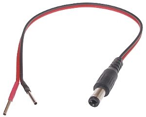 WTYK ZASILAJĄCY NA PRZEWODZIE 2.1/5.5mm