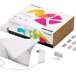 INTELIGENTNE PANELE LED Aurora Nanoleaf Light Panels Smarter Kit WI-FI (Zestaw 9 paneli)