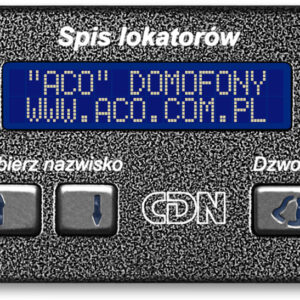 ACO CDN-230E BR Elektroniczny spis lokatorów brąz
