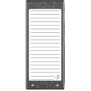 ACO CDN-17NACC GR Podświetlany panel listy lokatorów (ok. 17 wpisów)