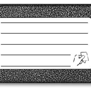 ACO CDN-5NACC GR listy lokatorów (ok. 5 wpisów) z wbudowanym czytnikiem breloków zbliżeniowych