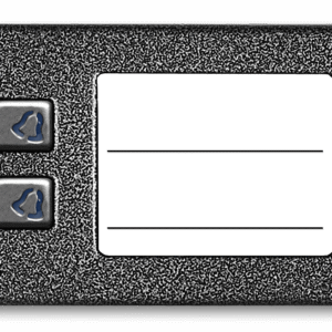 ACO CDN-2NP ST Podświetlany panel listy lokatorów z 2 przyciskami