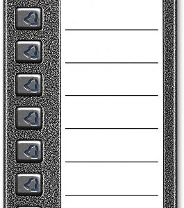 ACO CDN-10NP ST Podświetlany panel listy lokatorów z 10 przyciskami