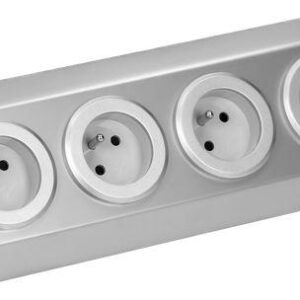 Gniazdo meblowe ORNO FS-1 4x2P+Z INOX