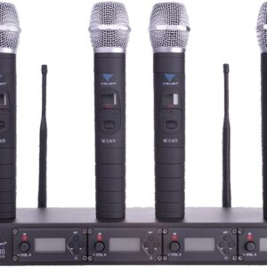 Zestaw 4 mikrofonów Azusa PLL-400 UHF 4 kanały