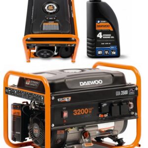 ZESTAW AGREGAT PRĄDOTWÓRCZY DAEWOO GDA 3500 3.2kW + GENERATOR OIL SAE 10W-30 DWO 600