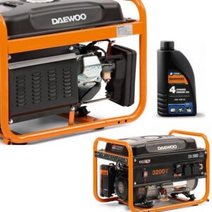 ZESTAW AGREGAT PRĄDOTWÓRCZY DAEWOO GDA 3500E 3.2kW + GENERATOR OIL SAE 10W-30 DWO 600