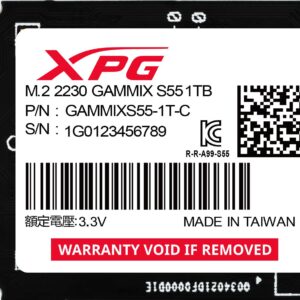 Dysk SSD Adata XPG GAMMIX S55 1TB M2230