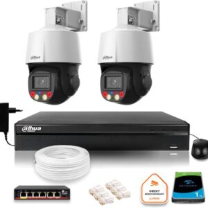 Zestaw monitoringu iP Dahua 2 kamery obrotowe 4MPx dysk