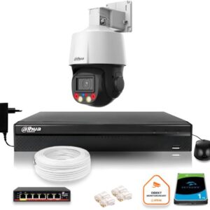 Zestaw monitoringu iP Dahua kamera obrotowa 4MPx dysk