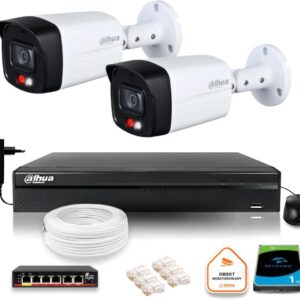 Zestaw monitoringu IP Dahua 2 Kamery IP 8mpx 4K dysk twardy