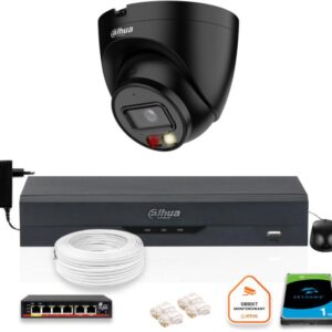 Zestaw monitoringu IP Dahua Kamera IP 4mpx dysk twardy