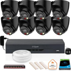 Zestaw monitoringu IP Dahua 8 Kamer IP 4mpx dysk twardy