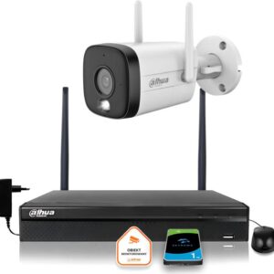 Zestaw monitoringu IP Dahua Kamera WI-FI 3MPx smart podwójne oświetlenie LED IR do 30m