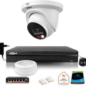 Zestaw monitoringu IP Dahua 8mpx 4K kamera IPC-HDW2849TM-S-IL z dyskiem