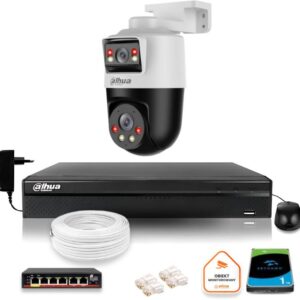 Zestaw monitoringu IP Dahua kamera obrotowa 2MP+2MP dysk
