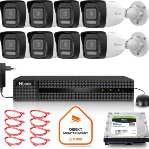 Zestaw monitoringu Hilook 8 kamery IP IPCAM-T4-P