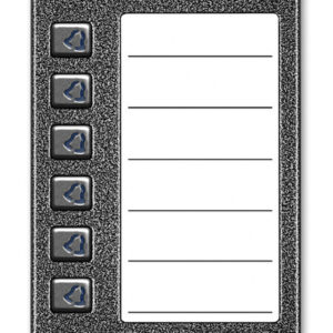 ACO CDN-6NP GR Podświetlany panel listy lokatorów z 6 przyciskami