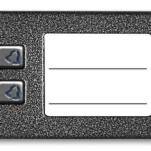 ACO CDN-2NP ST Podświetlany panel listy lokatorów z 2 przyciskami