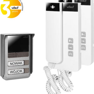 Domofon dwurodzinny 2-żyłowy Vibell (Orno) OR-DOM-SL-924