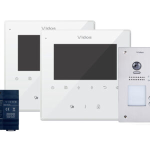 Wideodomofon 2-rodzinny VIDOS DUO 2 x M1022W / S1202A