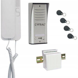 DOMOFON CYFRAL COSMO 1-LOKATORSKI SREBRNY