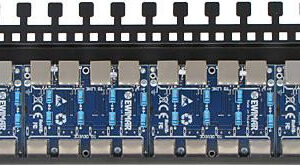 16-kanałowy panel zabezpieczający LAN z ochroną przepięciową PoE EWIMAR PTF-516R-ECO/PoE