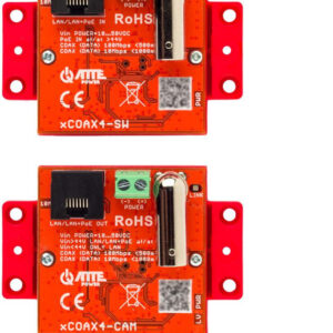 Zestaw aktywnych konwerterów do transmisji Ethernet oraz PoE ATTE xCOAX4-SET