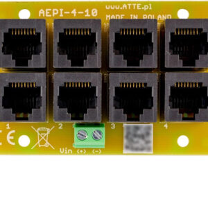 Adapter PoE PASSIVE 4 kanałowy 10/100 ATTE AEPI-4-10-OF