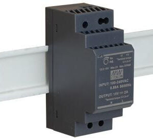 ZASILACZ IMPULSOWY NA SZYNĘ DIN MEAN WELL HDR-30-24 24V/30W/1.5A