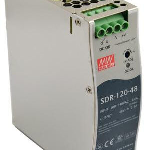 ZASILACZ IMPULSOWY NA SZYNĘ DIN MEAN WELL SDR-120-48