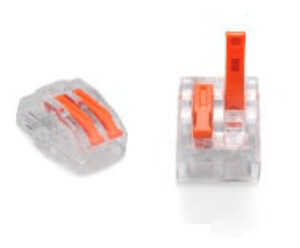 ZŁĄCZKA DO PRZEWODÓW ZATRZASKOWA 0,2-4,0mm2 PC-232 2GNIAZDA (1szt.)