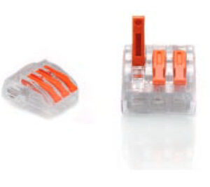 ZŁĄCZKA DO PRZEWODÓW ZATRZASKOWA 0,2-4,0mm2 PC-233 3GNIAZDA (50szt.)