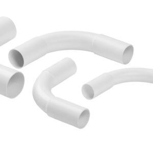 Złączka do rur elektroinstalacyjnych sztywna, kątowa BIAŁY ZKL-32 (PACZKA 50szt.)