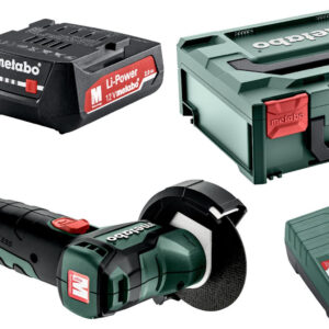 Akumulatorowa szlifierka kątowa Metabo PowerMaxx CC 12 BL 2x2Ah walizka ładowarka