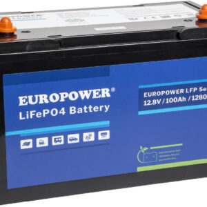 Akumulator LiFePO4 EUROPOWER serii LFP 12,8V 100Ah Bluetooth (Żywotność ~4000 cykli)