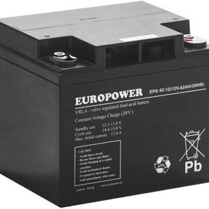 Akumulator AGM EUROPOWER serii EPS 12V 42Ah (Żywotność 8-12 lat)