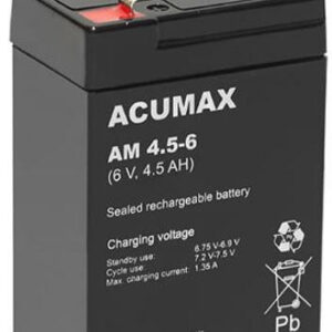 Akumulator AGM ACUMAX serii AM 6V 4,5Ah