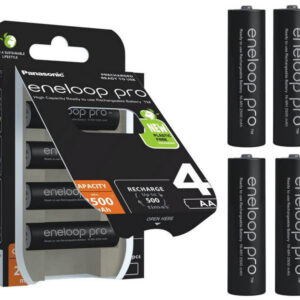 Akumulatorki R6 / AA Panasonic Eneloop PRO 2500mAh Ni-MH BK-3HCDE/4BE (blister 4 szt.)