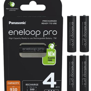 Akumulatorki R03 / AAA Panasonic Eneloop PRO 930mAh Ni-MH BK-4HCDE/4BE (blister 4 szt.)
