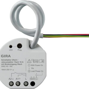 GIRA aktor przekaźnikowy/żaluzjowy 2x/1x 16 A PT KNX ONE 506200