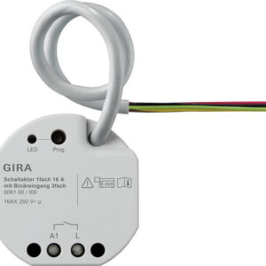 GIRA aktor przekaźnikowy 1x 16 A PT wejście bin. 3x KNX 506100