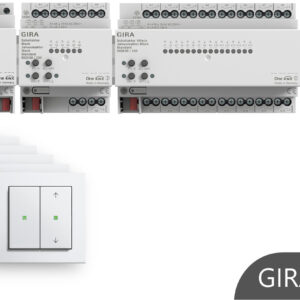 Zestaw podstawowy GIRA ONE żaluzje i rolety + oświetlenie (6 pomieszczeń)