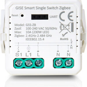 GISE Smart Pojedynczy moduł przekaźnikowy Zigbee | Tuya | GSS-ZB