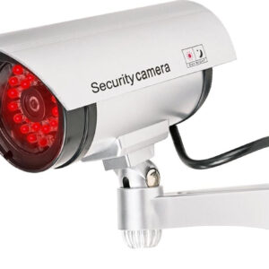Atrapa kamery tubowej srebrna 30LED AT-2B-S