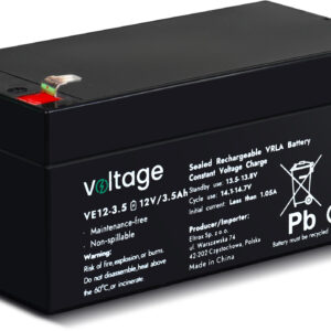 Akumulator AGM Voltage 12V 3,5Ah VE12-3.5 (Żywotność 6-9 lat)